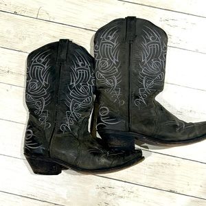 Dark Grey Cowboy Boots
